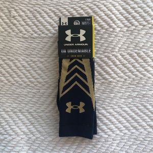 Navy and Gold Men’s Medium Undeniable Crew Socks